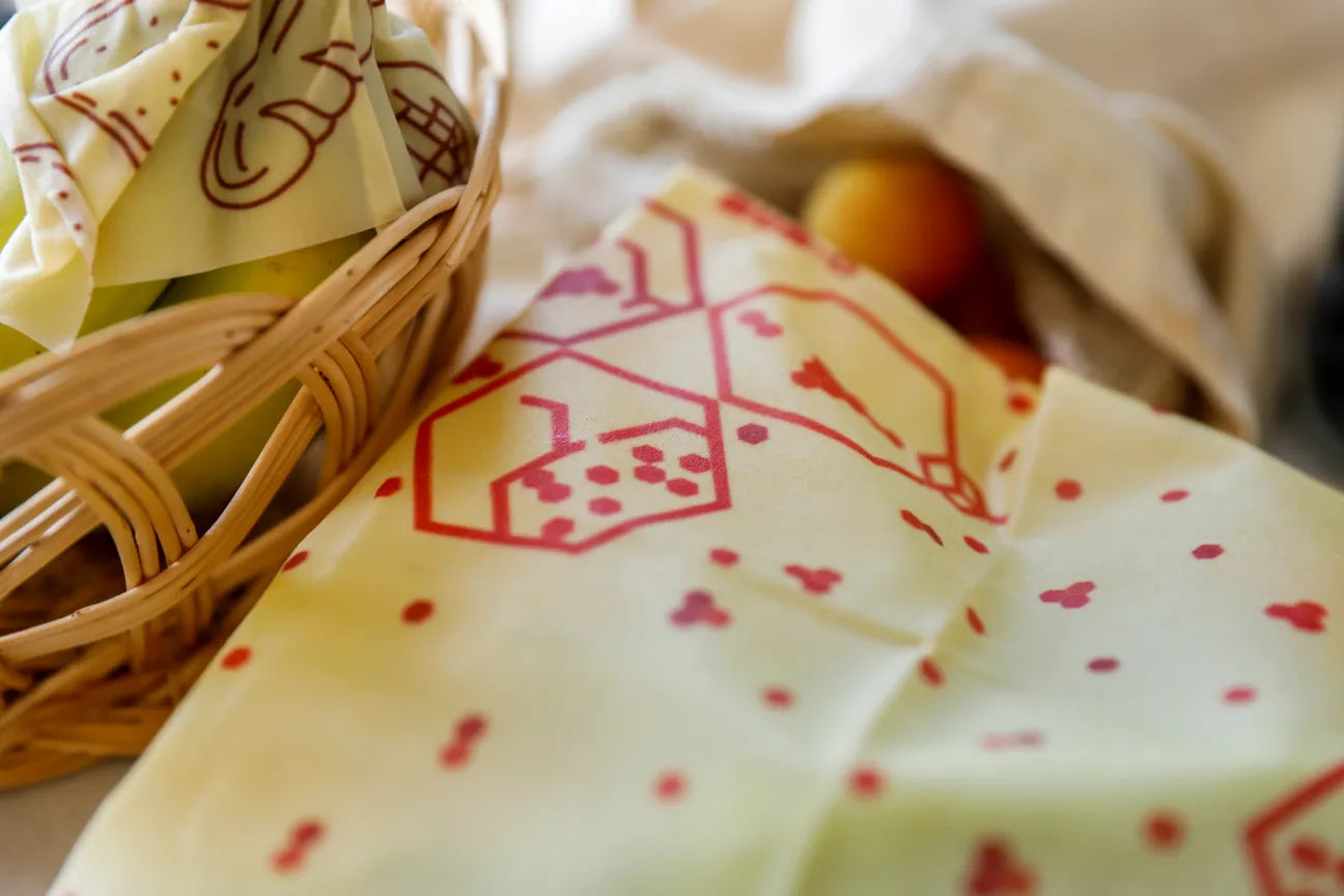 3'lü Balmumlu Kese Set - Bereket Desen