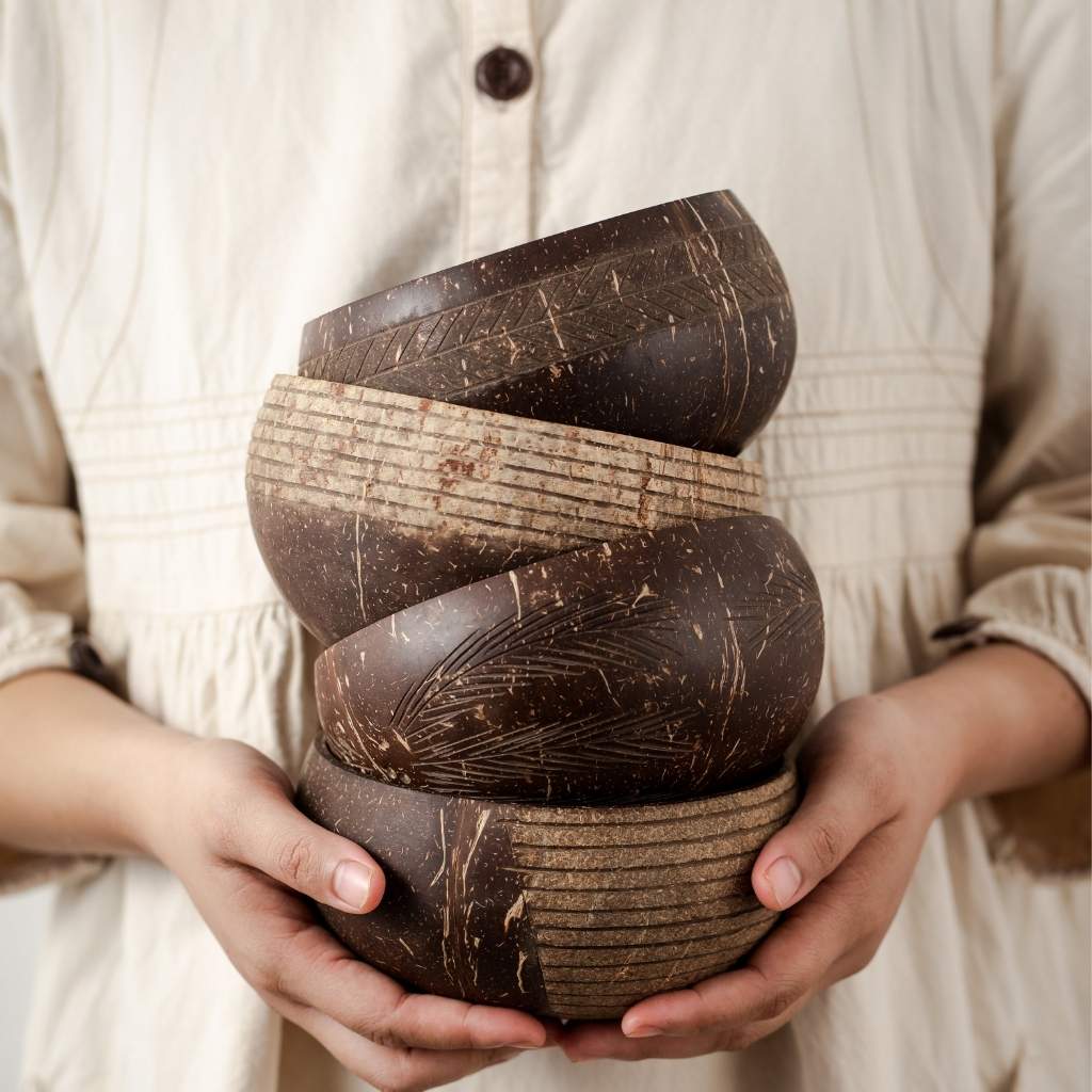 Coconut Bowl & Spoon Set