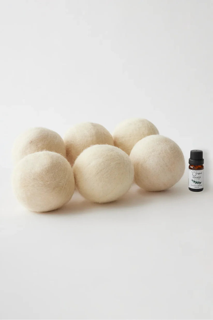 6-Pack Woolyball Wool Dryer Balls - 100% Organic