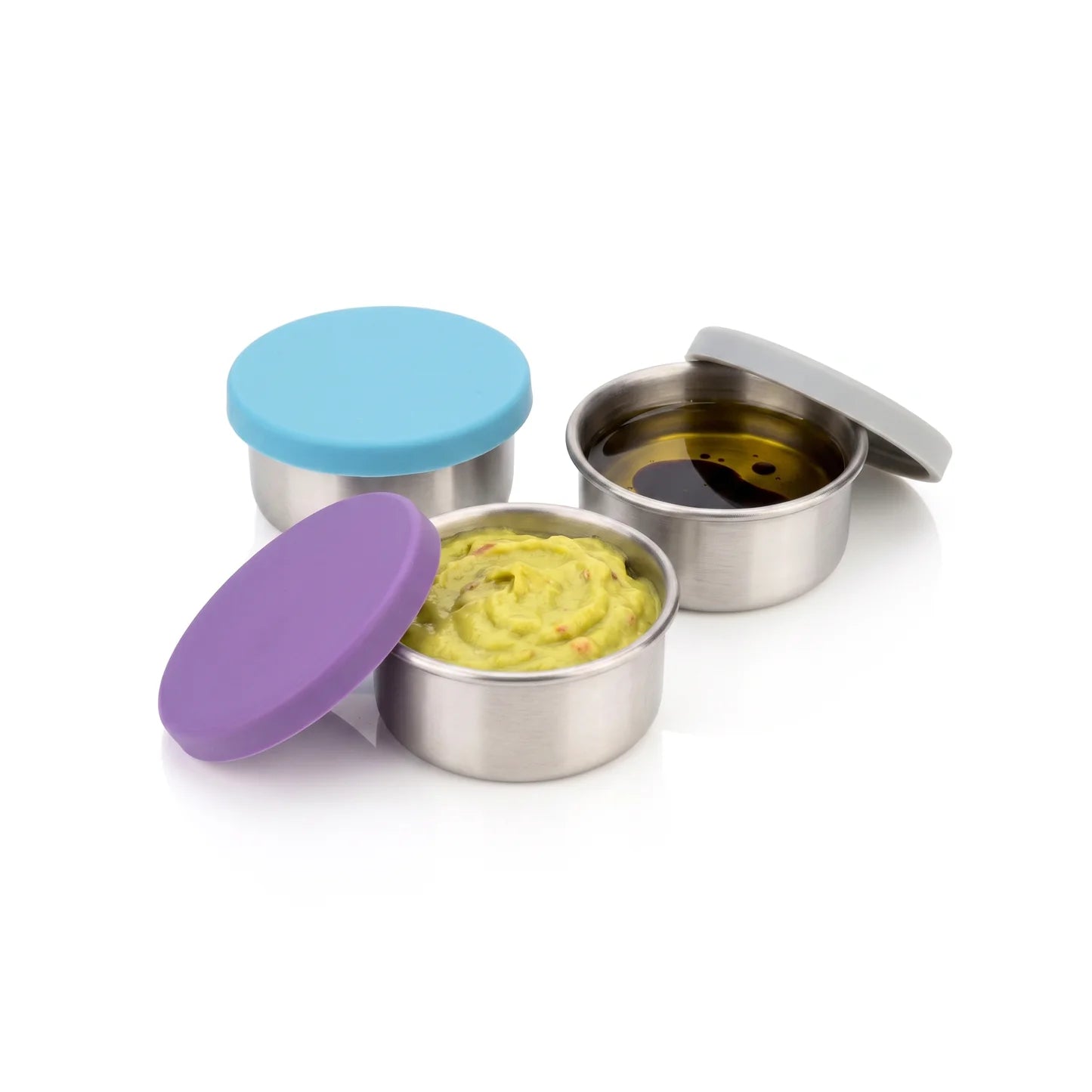 Mini Paslanmaz Çelik Sos Kapları - 3'lü Set
