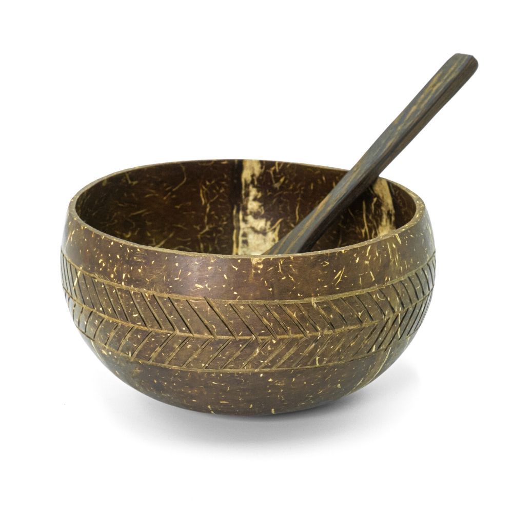 Coconut Bowl &amp; Spoon Set