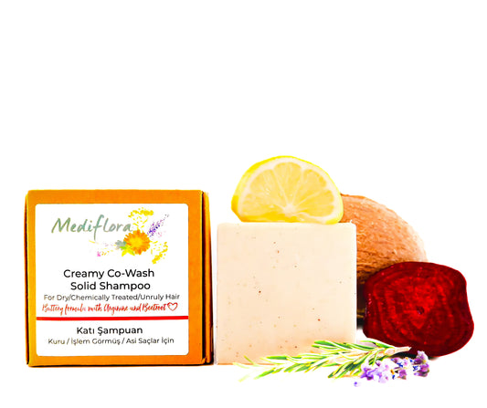 İşlem Görmüş, Asi ve Kuru Saçlar İçin Katı Krem Şampuan – Arginine & Biberiye