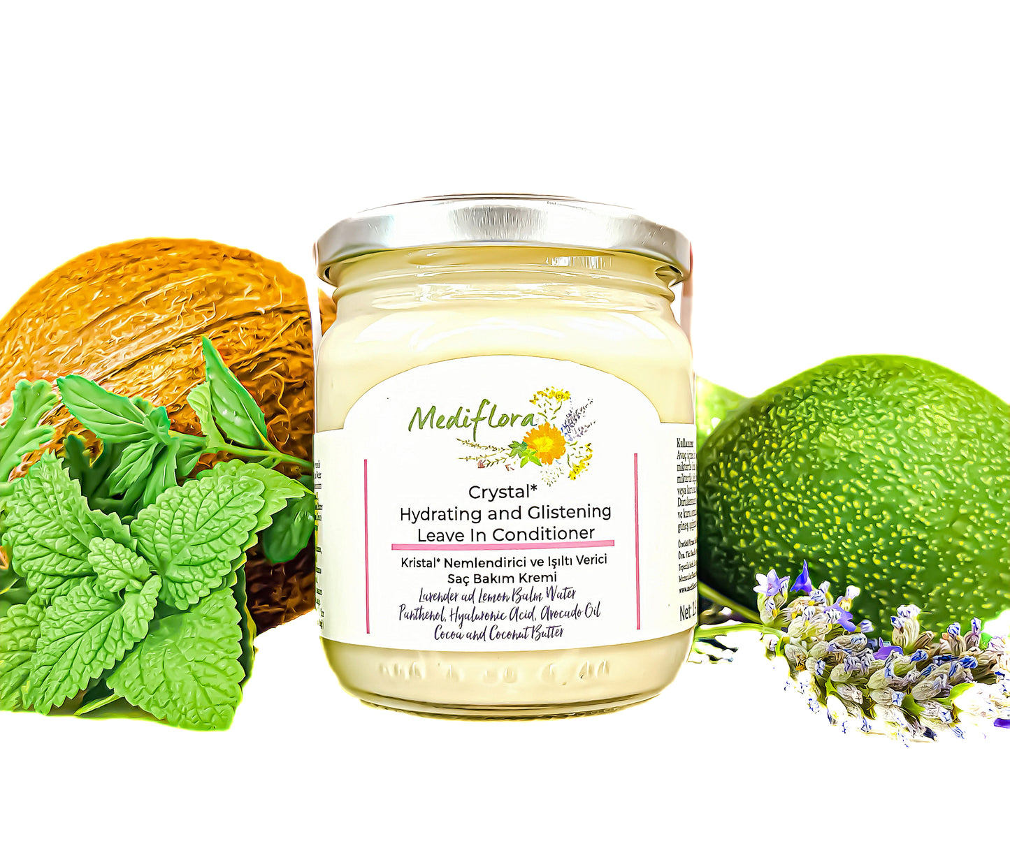 Kristal Nemlendirici ve Işıltı Verici Saç Bakım Kremi – Hyaluronik Asit & Bitkisel Protein