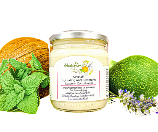 Kristal Nemlendirici ve Işıltı Verici Saç Bakım Kremi – Hyaluronik Asit & Bitkisel Protein