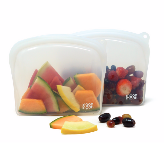 Moonmoon Silikon Saklama Kesesi – 1200 ml Curve, 2’li Set