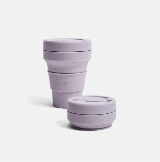 Stojo Katlanabilir Silikon Bardak – 355 ml - Leylak