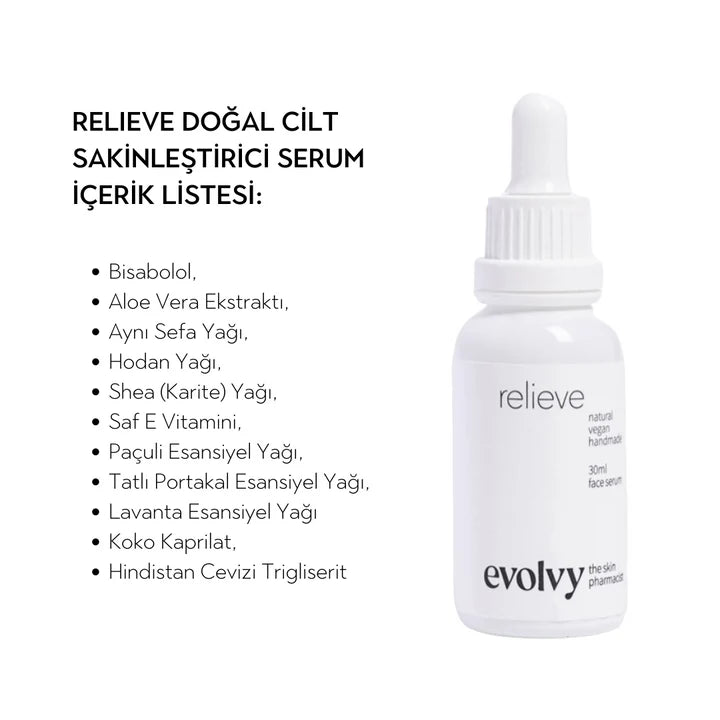 Relieve – Hassas ve Kolay Kızaran Ciltler İçin Sakinleştirici Serum