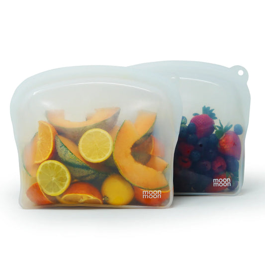 Moon Moon Silikon Saklama Kesesi – 2000 ml Curve, 2’li Set