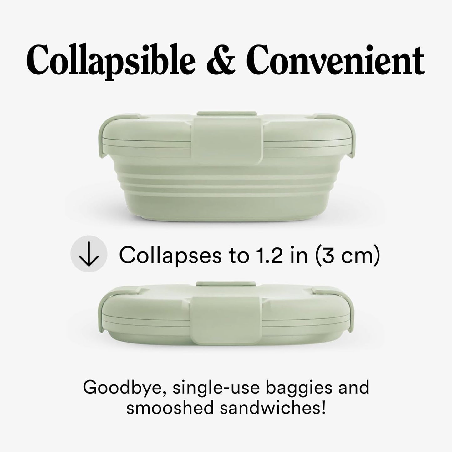 Stojo Katlanabilir Saklama Kabı 700 ml - Sage